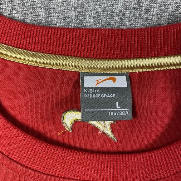 K-bird Deduce Grace Women Red Sweatshirt Size L Chinese Flag Logo - Picture 4 of 6